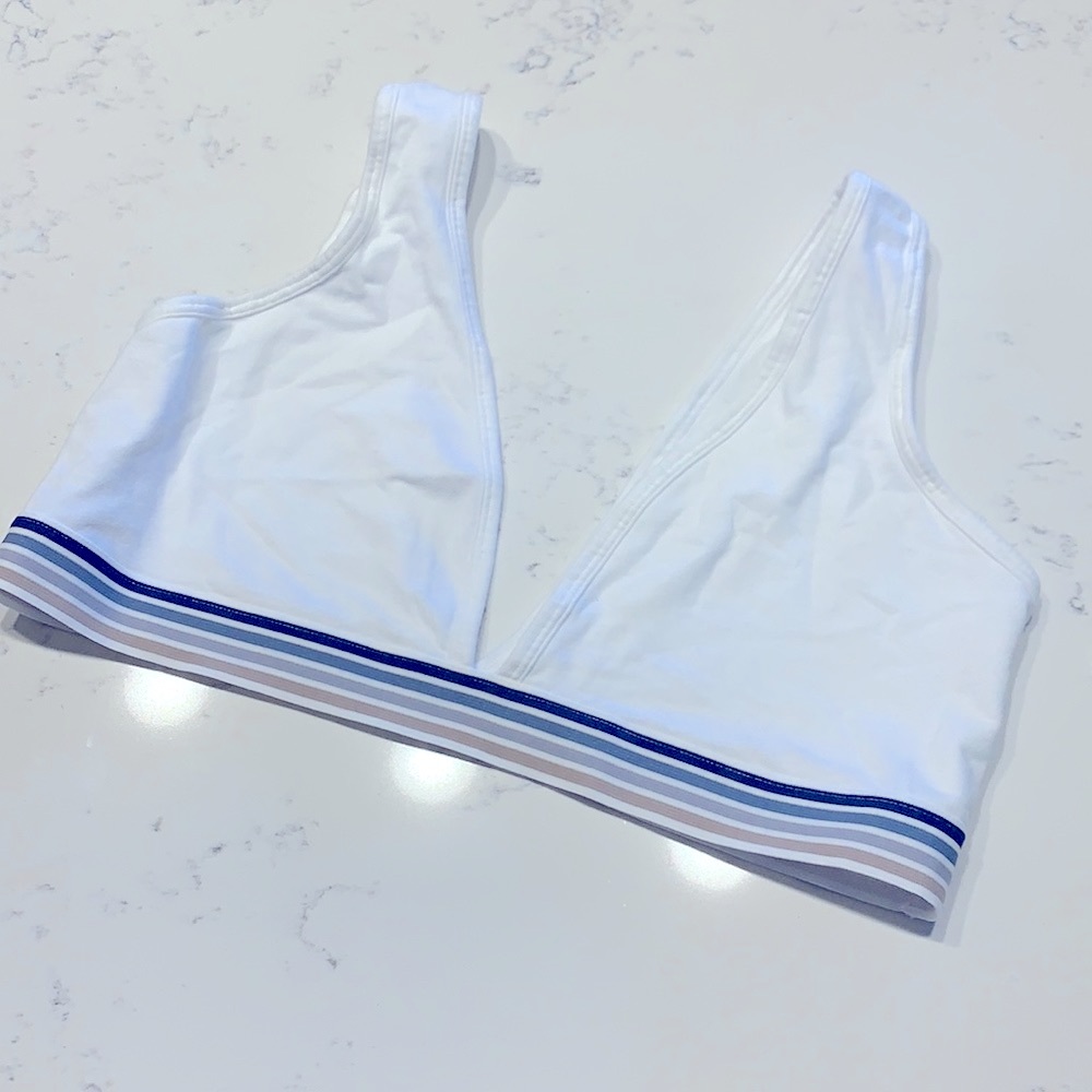 NWOT White bralette XL